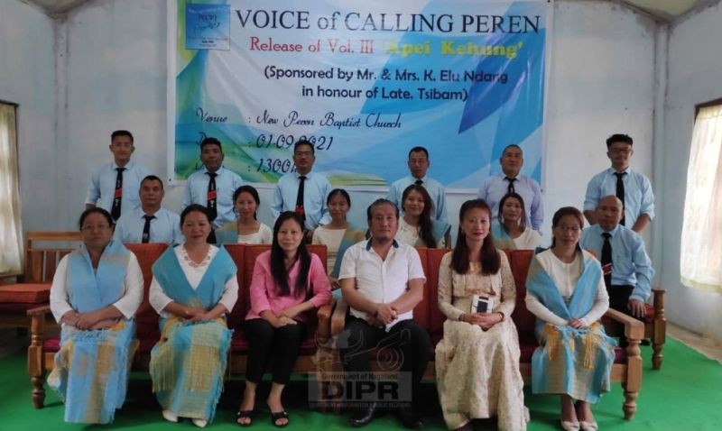 Voice of Calling Peren (VCP), a gospel singing group released its third album titled “Apei Kehung” at New Peren Baptist Church on September 1. (DIPR Photo)